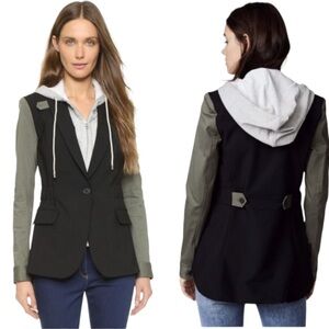 Veronica Beard Blazer Colorblock Wool-Blend
Army Green